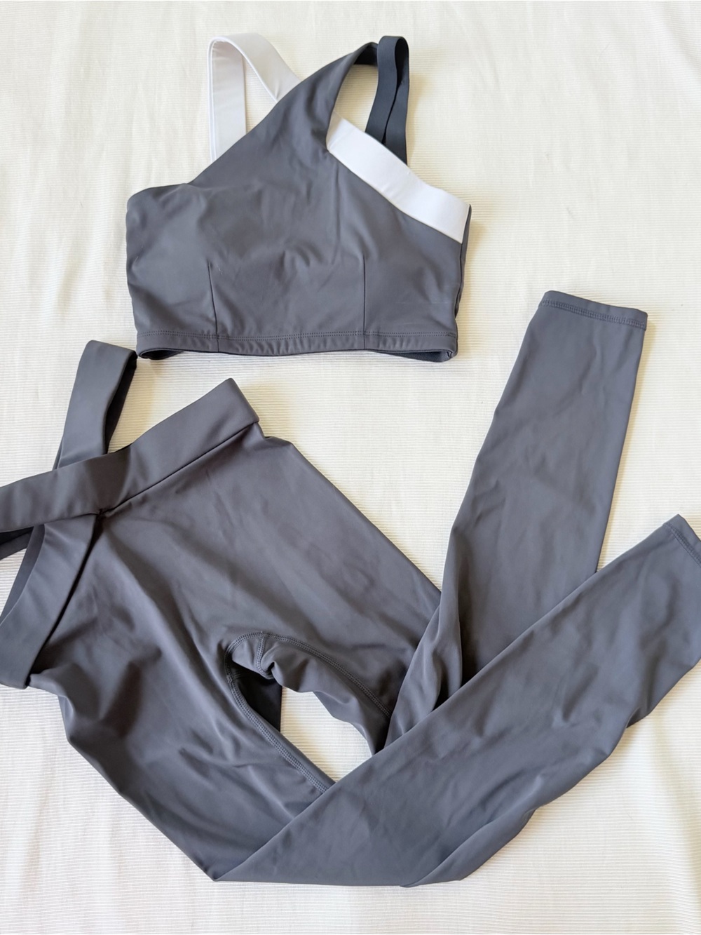 Set of 2 Womens Leggings Sport Bra Top Workout Sporty Gym Yoga S